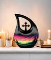 Aurora Urn, 10-inch Designer Memorial Urn for Ashes 