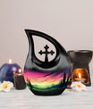 Aurora Urn, 10-inch Designer Memorial Urn for Ashes 