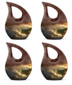 10-inch Surfing themed Cross Drop design, Companion Urn