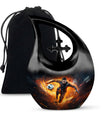 Cross Drop Large Football Urn