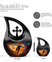 Cross Drop Large Football Urn