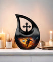 Cross Drop Large Football Urn