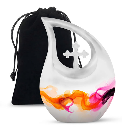 Abstract 10-inch Cremation Urn