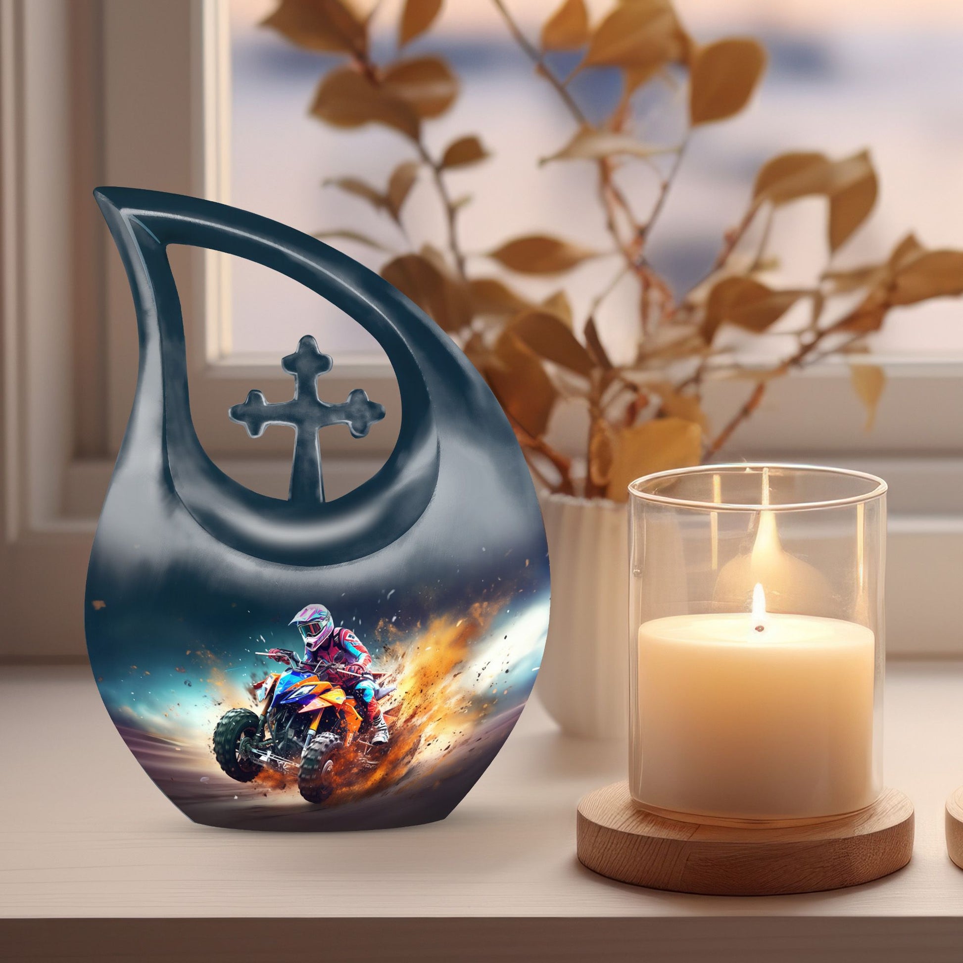 Bike Race Urn