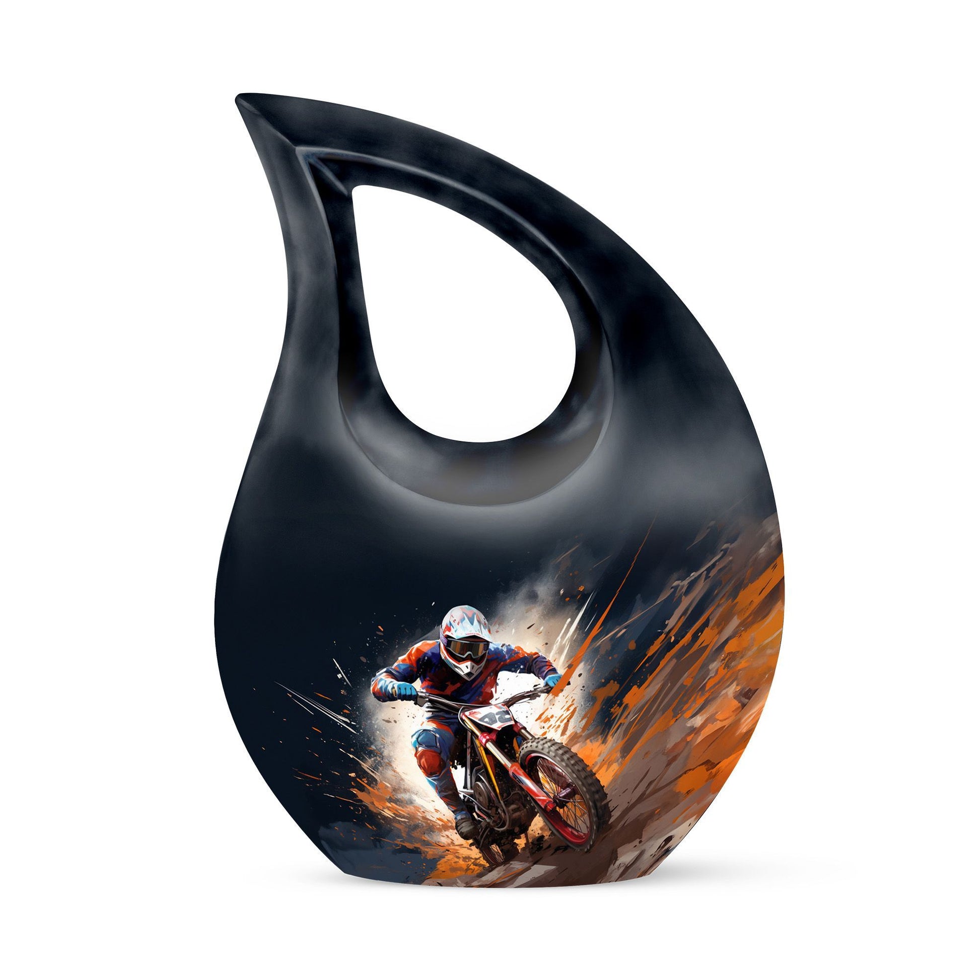 10-inch Dirt Bike Charge memorial urn