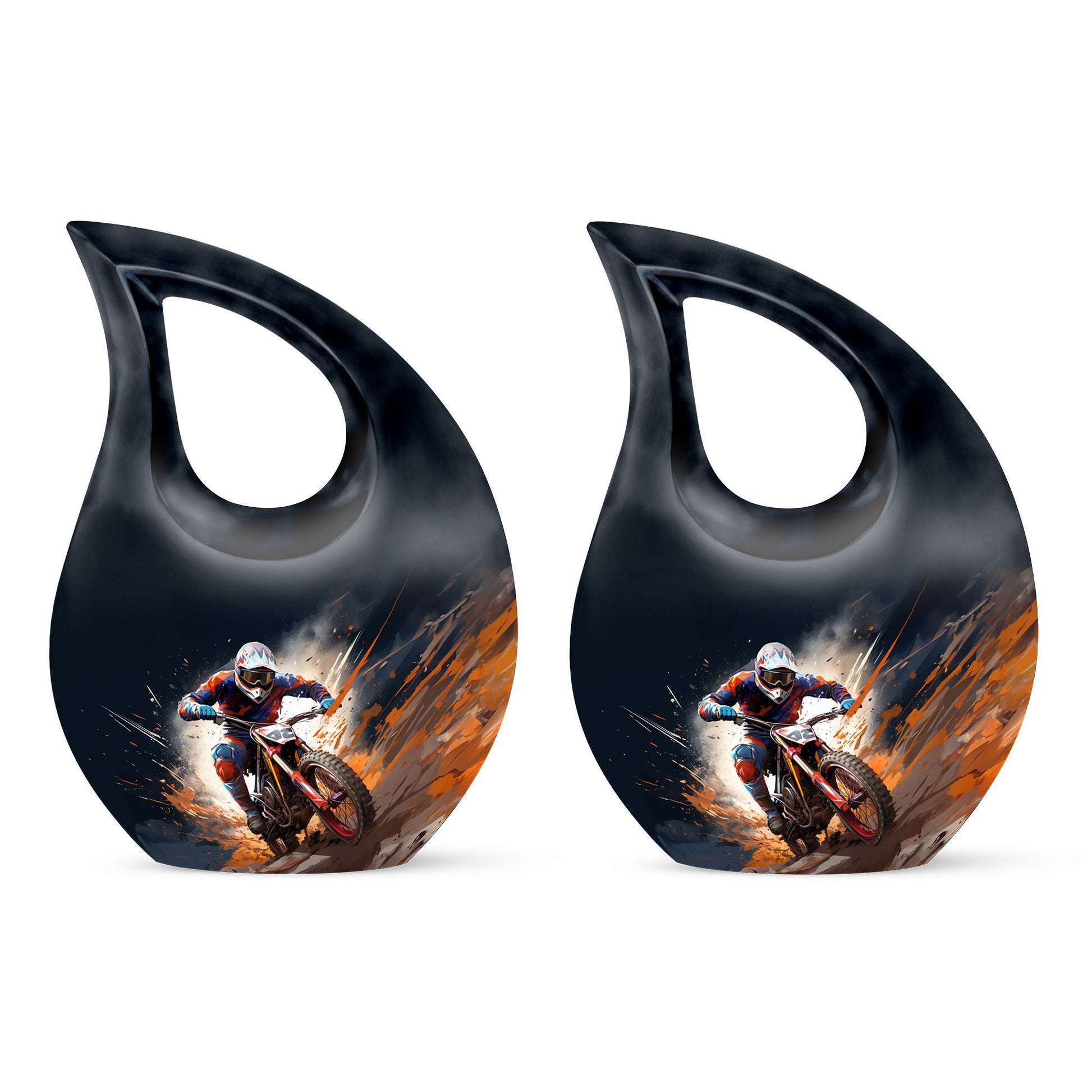 10-inch Dirt Bike Charge memorial urn