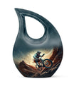 Mountain Trail Biker Cross Drop Memorial urn 