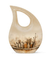 10-inch Painter's Still Life Cross Drop memorial urn