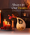 10-inch Painter's Still Life Cross Drop memorial urn