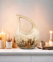 10-inch Painter's Still Life Cross Drop memorial urn