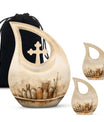10-inch Painter's Still Life Cross Drop memorial urn