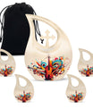 A 10-Inch Stylized Violin Abstract urn