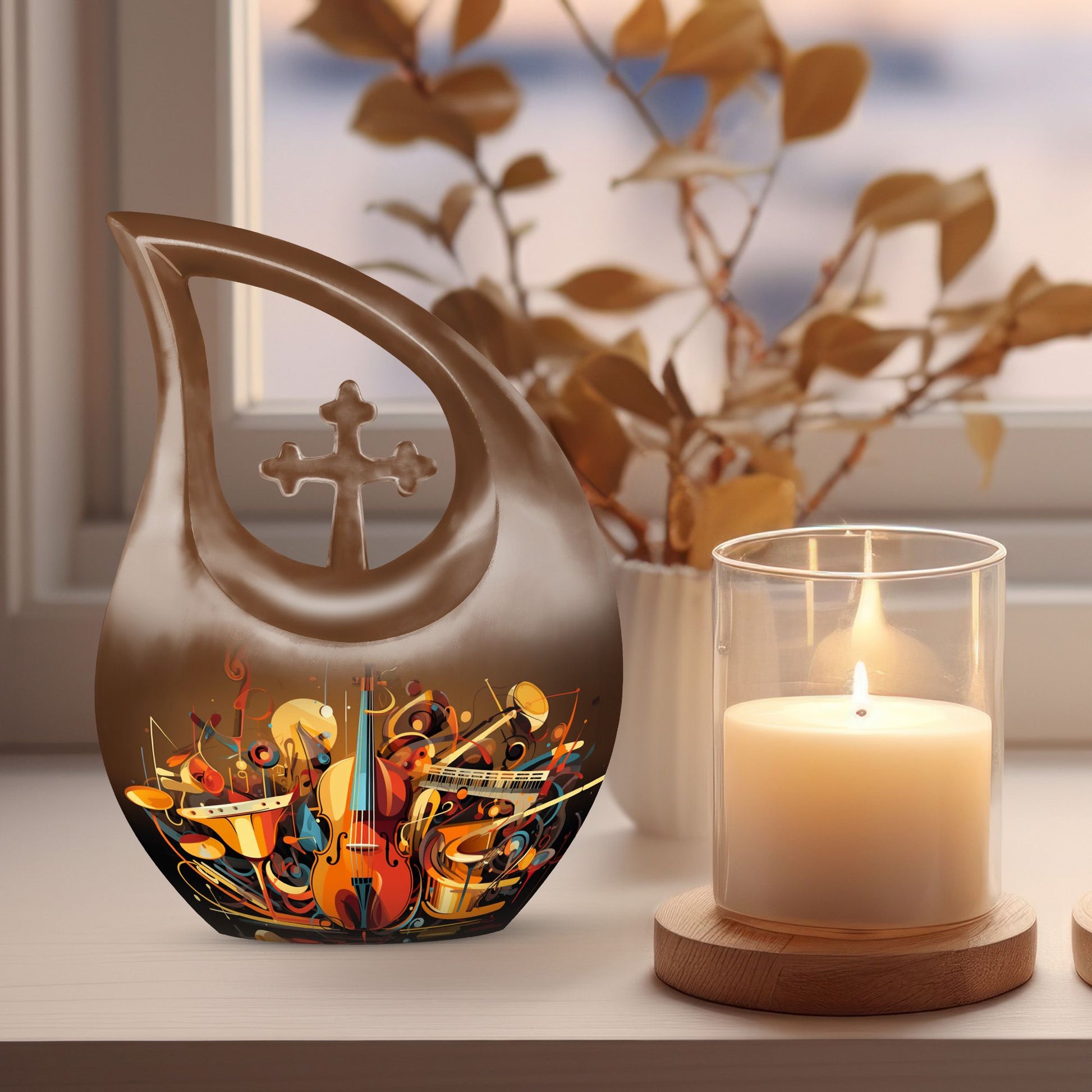 10-inch Orchestral Abstract Fantasy Companion Cremation Urn