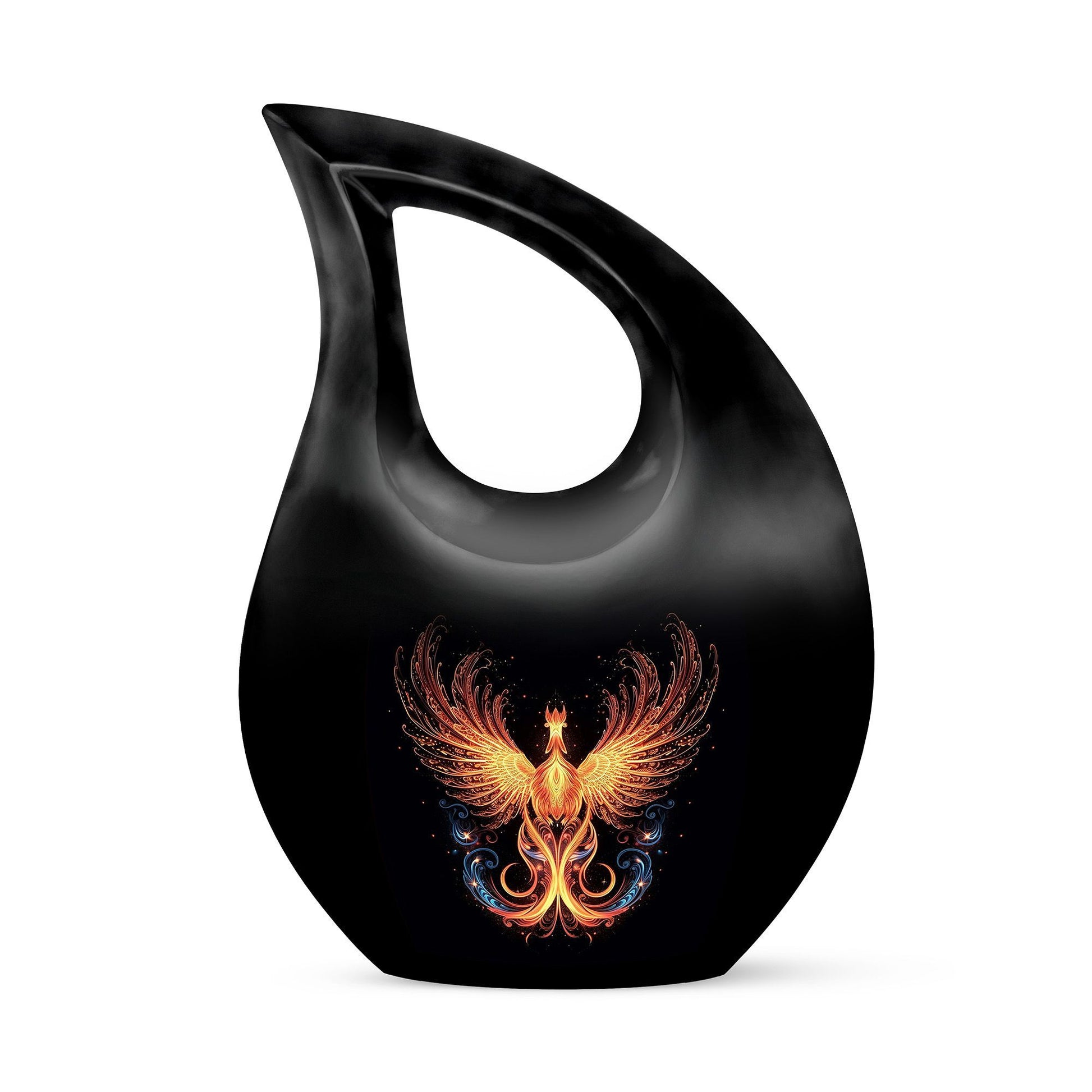 10-inch Phoenix Illustration Urn 