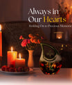 Hummingbird-themed 10 Inch Cross Drop Cremation Urn