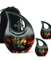 Hummingbird-themed 10 Inch Cross Drop Cremation Urn