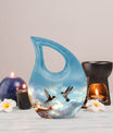 10 Inch Humming Bird Urn