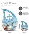 10 Inch Humming Bird Urn