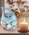 10 Inch Humming Bird Urn