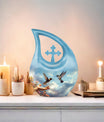 10 Inch Humming Bird Urn