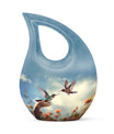 10-inch Humming Bird urn 