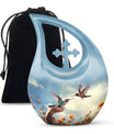 10-inch Humming Bird urn 