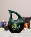 10 Inch Blue Humming Bird Memorial Urn 