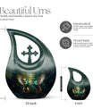 10 Inch Blue Humming Bird Memorial Urn 