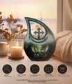 10 Inch Blue Humming Bird Memorial Urn 