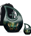 10 Inch Blue Humming Bird Memorial Urn 
