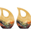 10-inch Cremation Hummingbird Cross Drop urn
