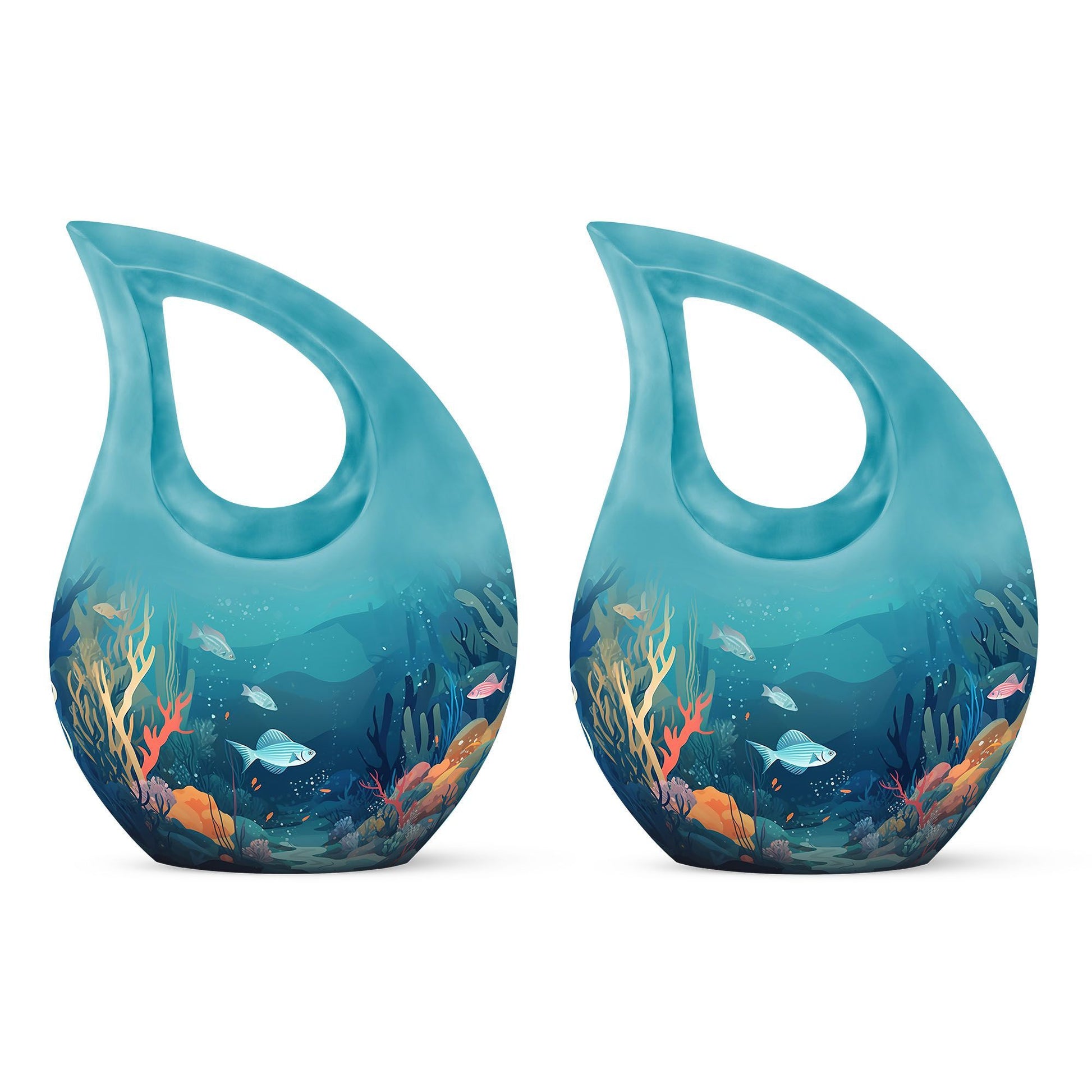 10-inch Fish In Ocean Urn,