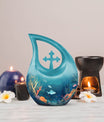 10-inch Fish In Ocean Urn,