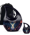 Large 10 inch majestic deer running urn 