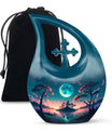 Blue Full Moon urn 