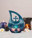 Blue Full Moon urn 