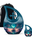 Blue Full Moon urn 