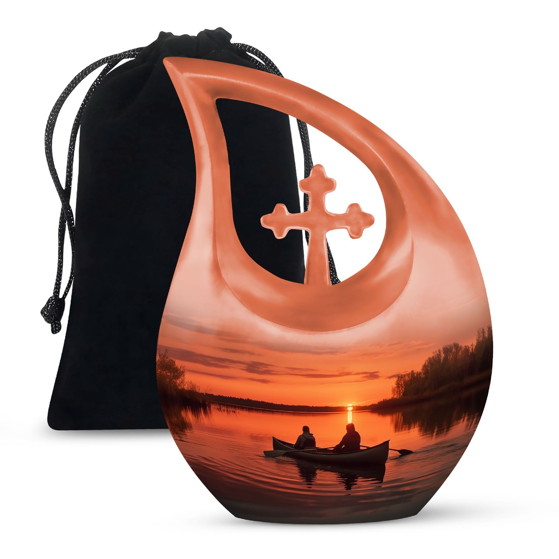 Boating In Sunset Urn