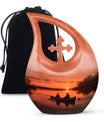 Boating In Sunset Urn