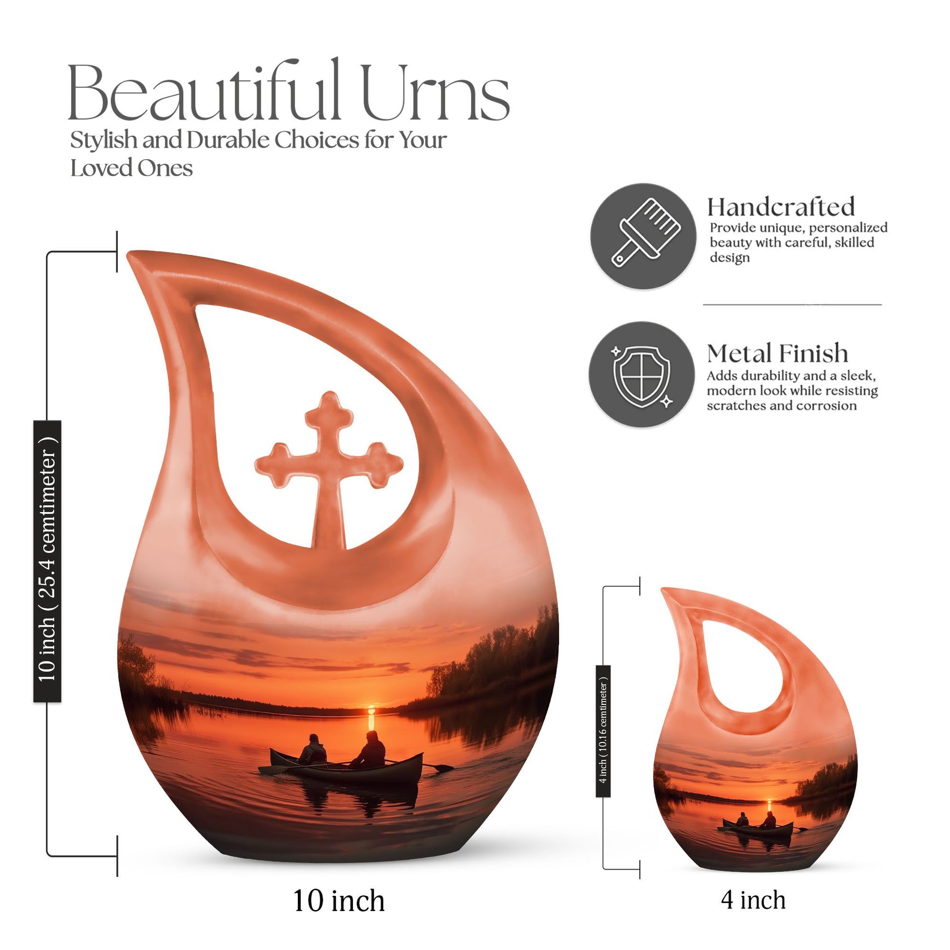 Boating In Sunset Urn