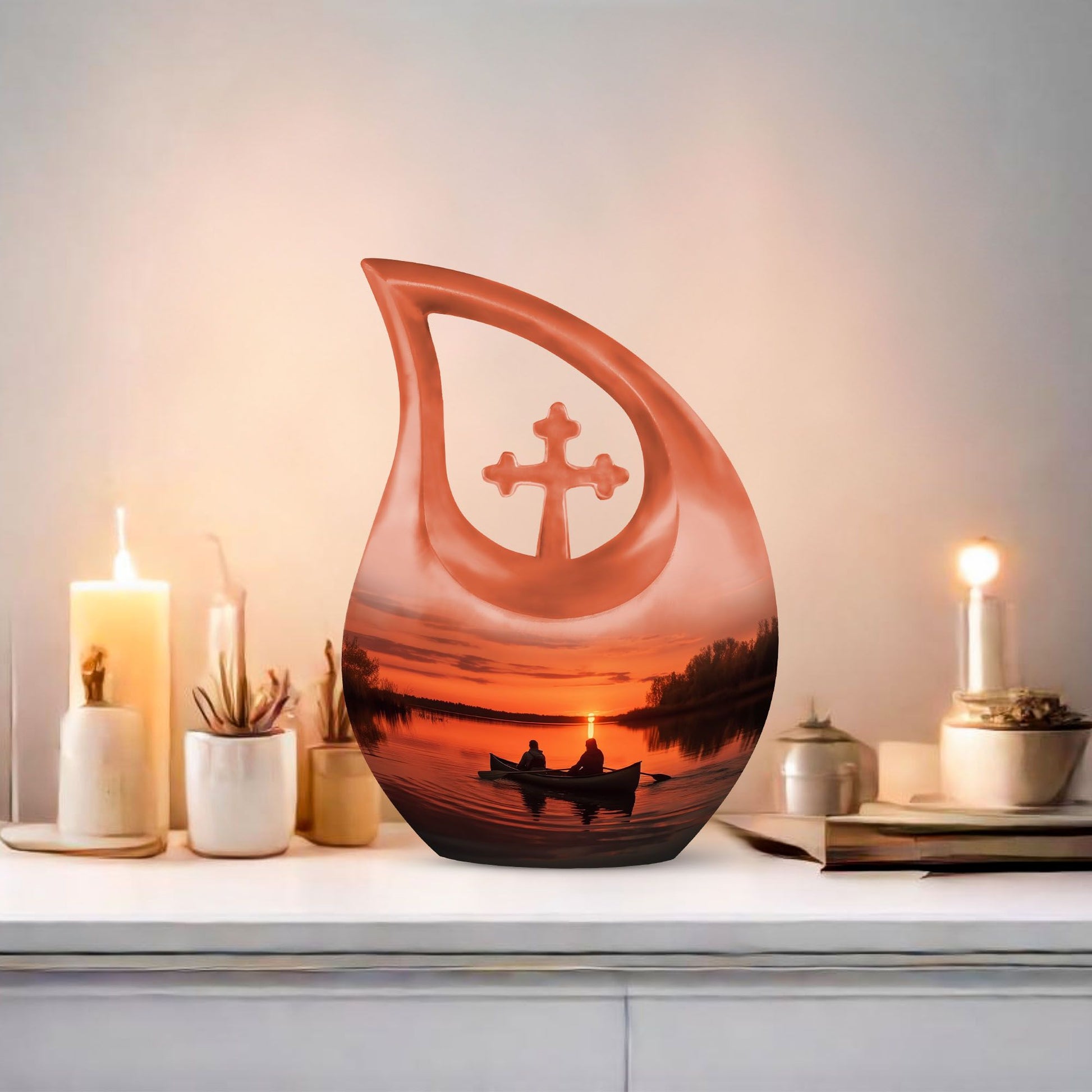 Boating In Sunset Urn