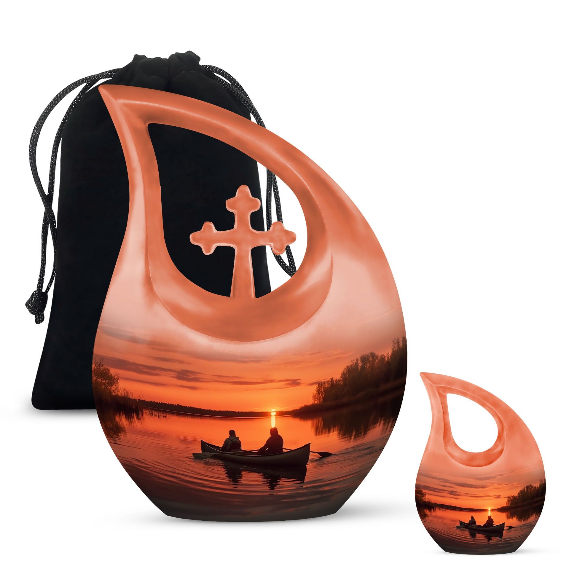 Boating In Sunset Urn