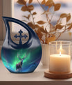 Aurora 10-inch Cross Drop urn