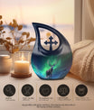 Aurora 10-inch Cross Drop urn