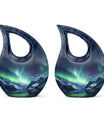 Aurora Cross Drop design human cremation urn