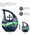 Aurora Urn: Affordable 10-inch Aluminium Large Urn 