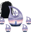 The Sorcerer's Cat themed Cross Drop Companion Urn, 