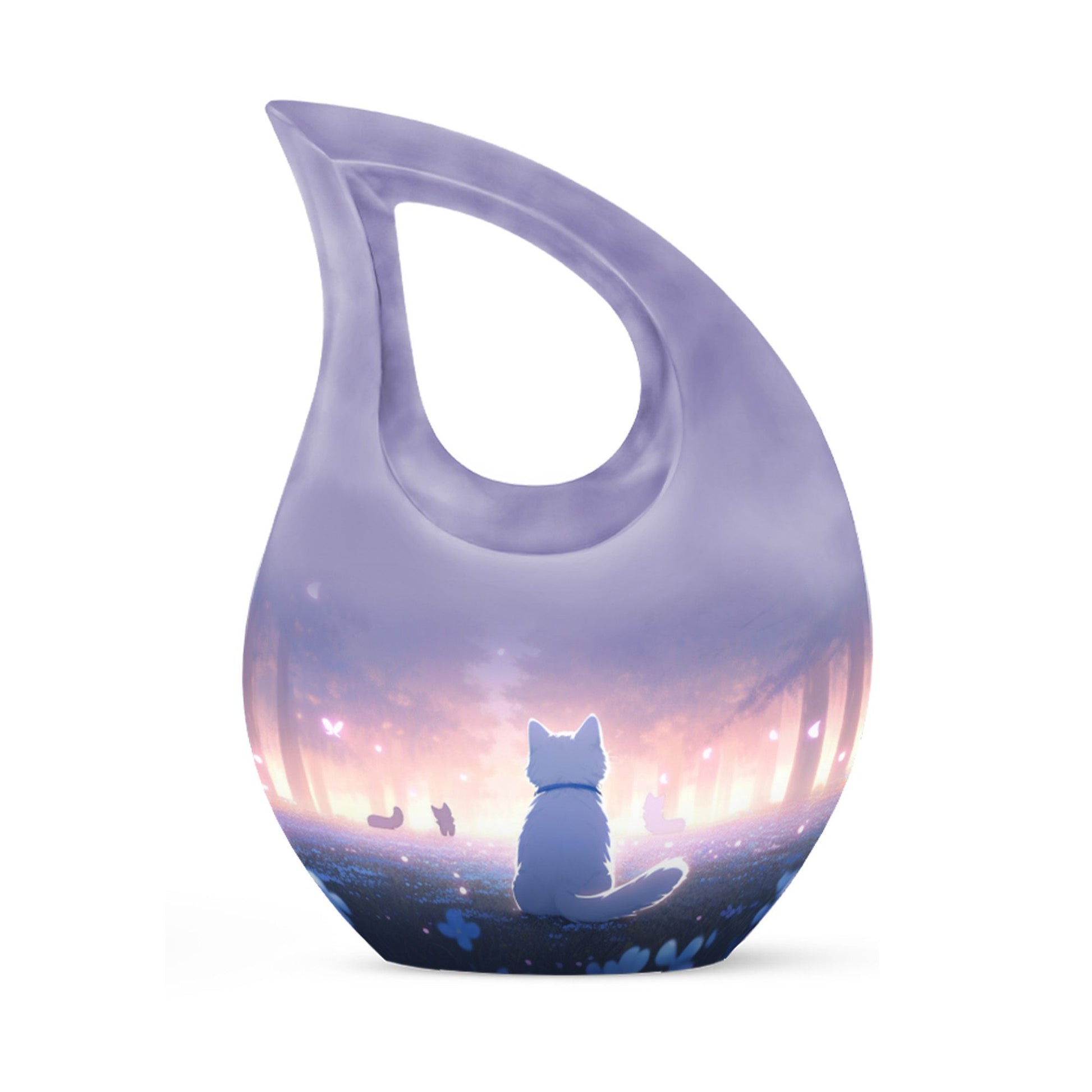 The Sorcerer's Cat themed Cross Drop Companion Urn, 