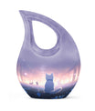 The Sorcerer's Cat themed Cross Drop Companion Urn, 