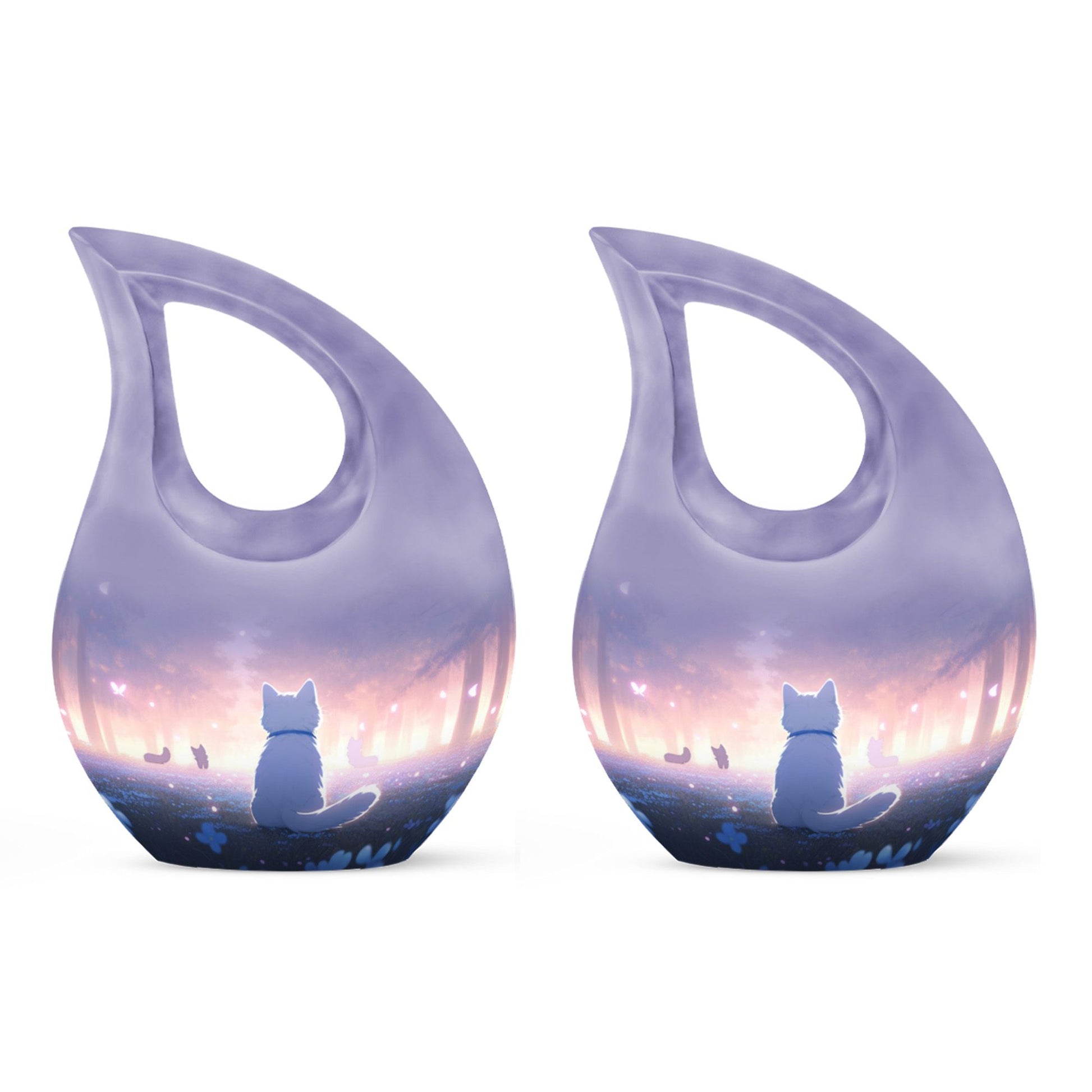 The Sorcerer's Cat themed Cross Drop Companion Urn, 